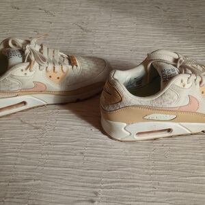 Nike Women's Air Max Sneakers in Cream and Light Pink